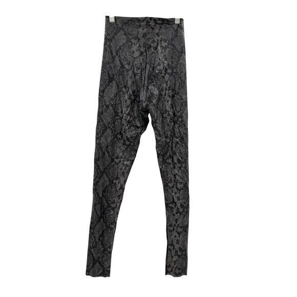 Commando Faux Leather Legging with Control Gray‎ Snake Print Size Small - Picture 6 of 9